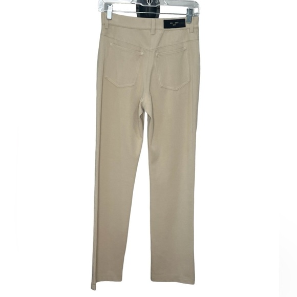 MaxMara light tan weekend stretch high waist straight leg trouser pants size 4 - Picture 4 of 13